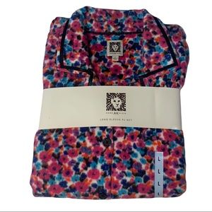 NWT Anne Klein Soft Floral Button Up Pajama Set, Size L!